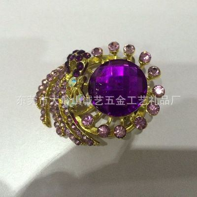 璀璨綻放的匠心之作 奧地利進(jìn)口水晶鑲鉆花卉胸針，工廠直供歐美高檔DIY禮品